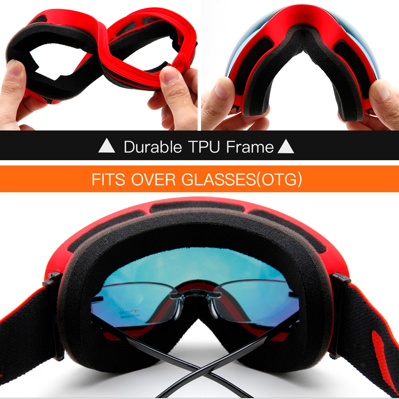 benice goggles JULI Ski Goggles,Winter Snow Sports Snowboard Goggles with Anti-Fog Le – Maxjuli Eyewear
