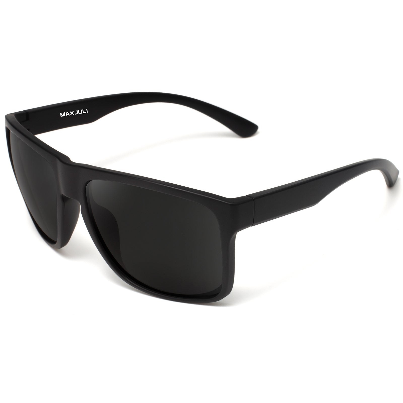 MAXJULI Polarized Sunglasses for Big Heads Men Lightweight TR90