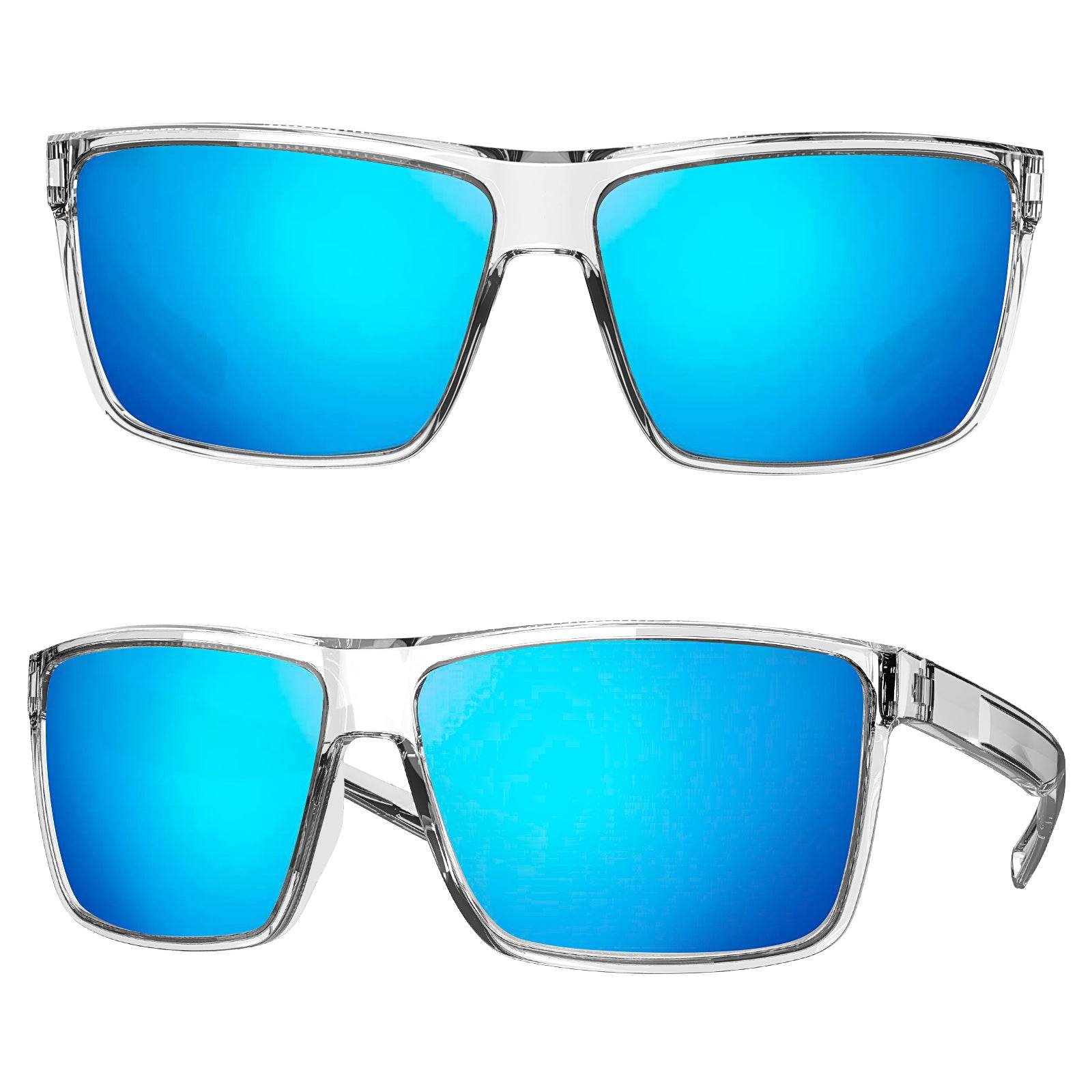 MAXJULI Polarized Big Sunglasses for Men Women with Big Heads UV