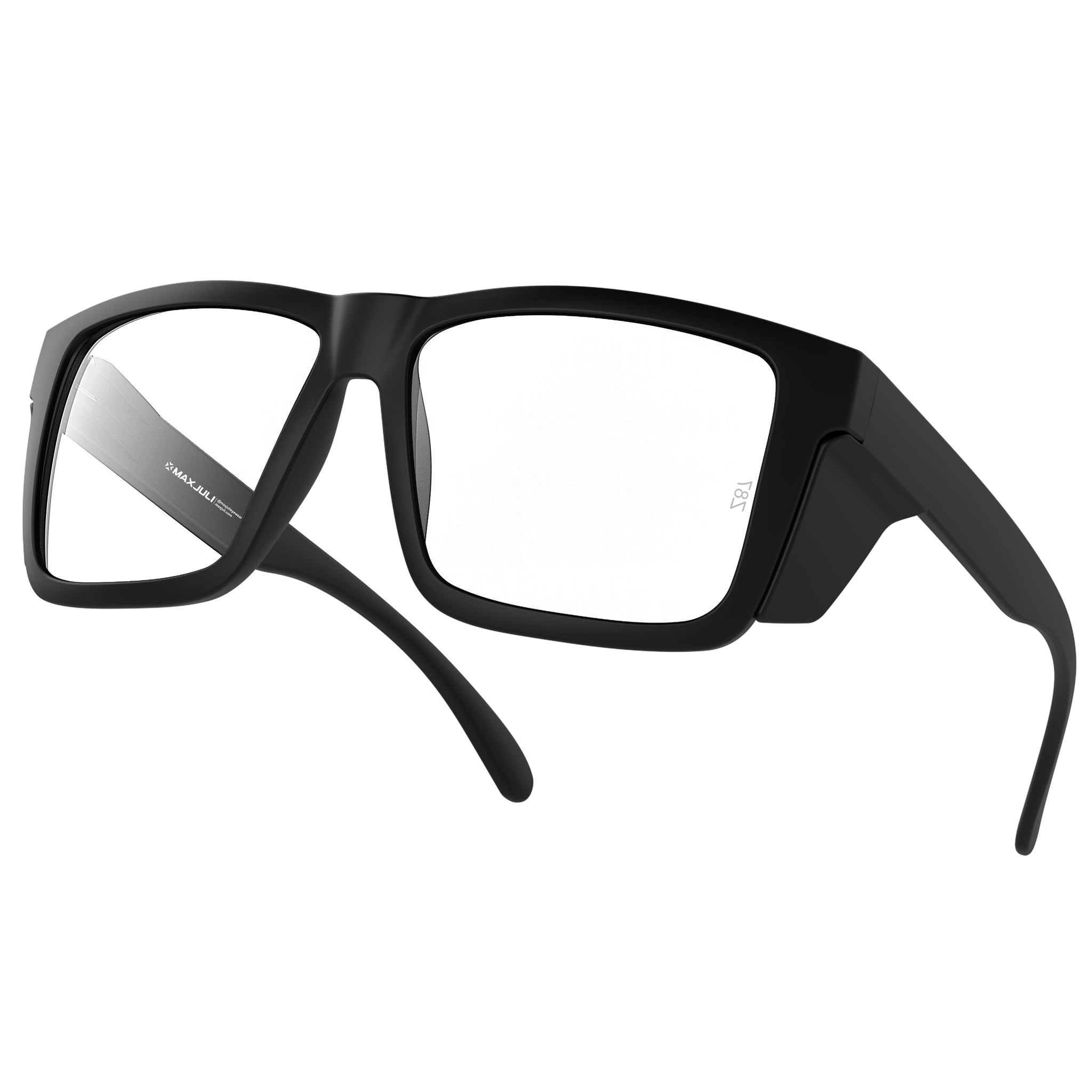 MAXJULI XXL Size Z87 Sunglasses with Side Shield for Big Wide