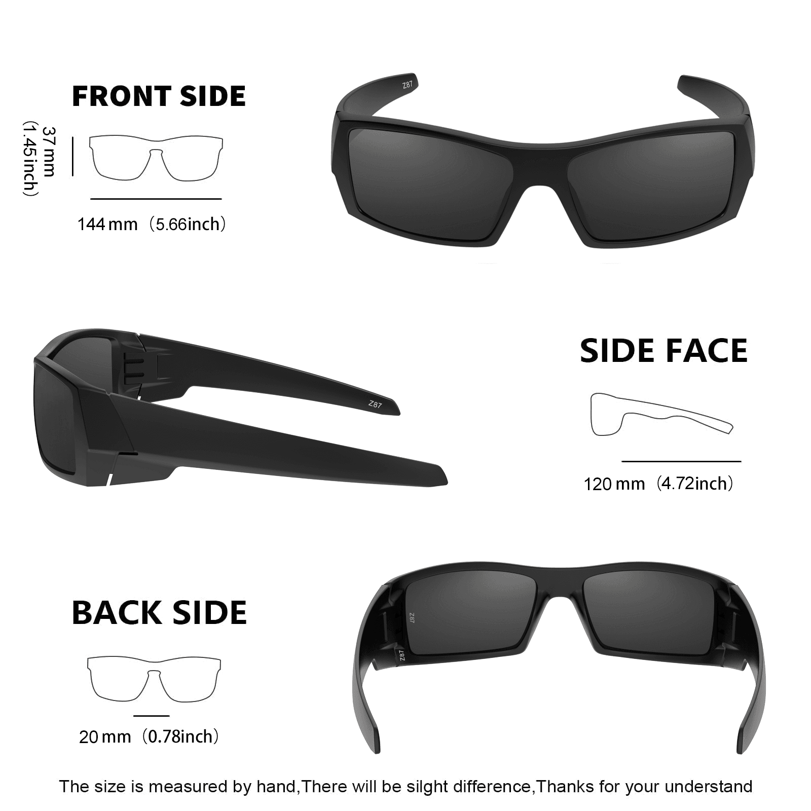 Sunglasses For Big Heads | XL Z87 8231 – Maxjuli Eyewear