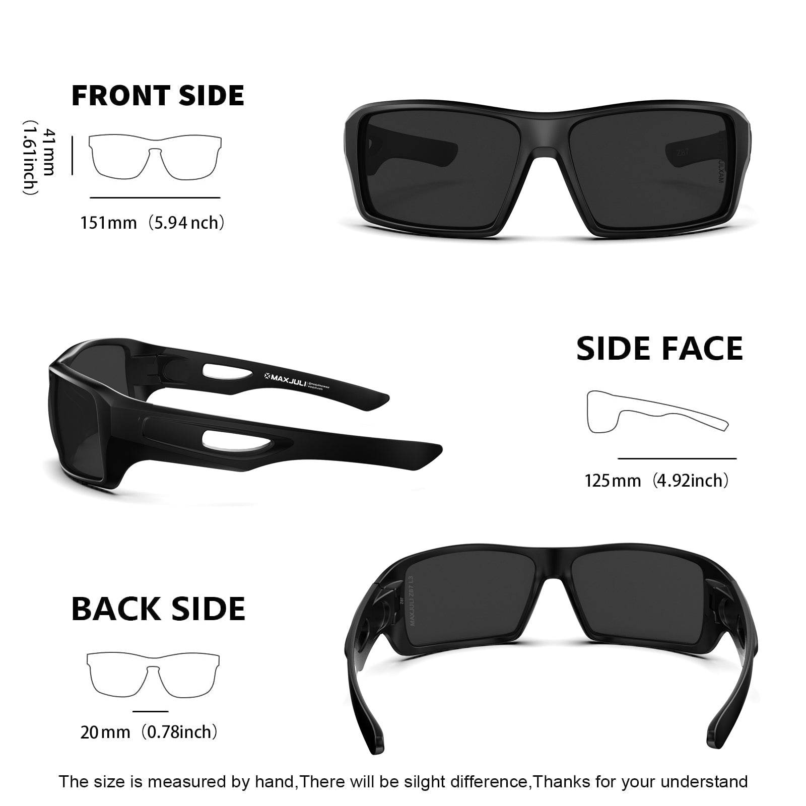 Sunglasses For Big Heads | XL Z87 Z8232 – Maxjuli Eyewear