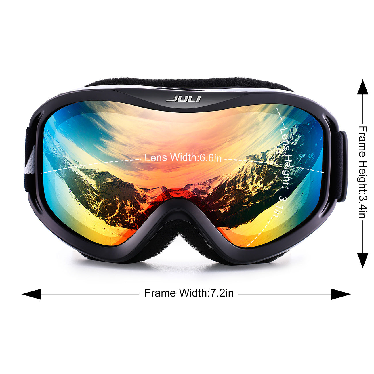 JULI Eyewear Ski Goggles,Snow Snowboard Goggles Men Women
