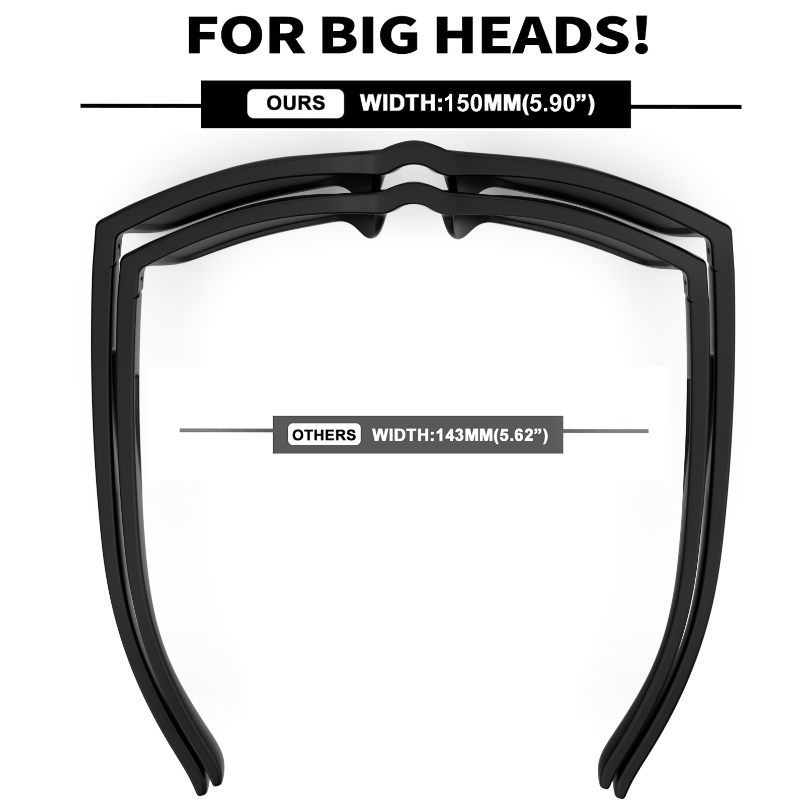 MAXJULI Z87 Sunglasses for Big Wide Heads Men TR90 Ultralight MAXJULI Z87 Sunglasses for Big Wide Heads Men TR90 Ultralight