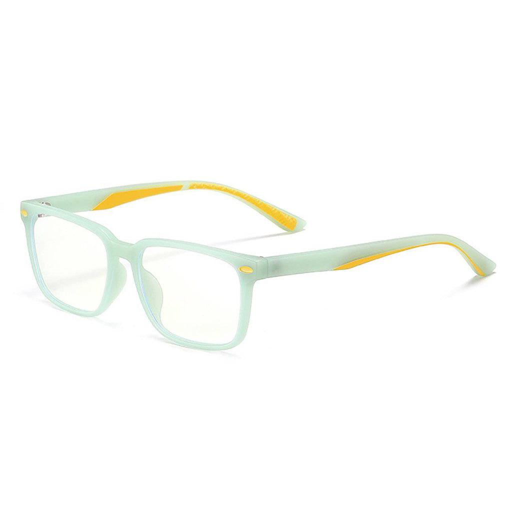 MAXJULI Kids Blue Light Blocking Glasses - Anti Eyestrain - Computer Video Gaming Eyeglasses for Boys & Girls - TR90 Flexible Square Frame Eye Glasses  6601 - Maxjuli Eyewear