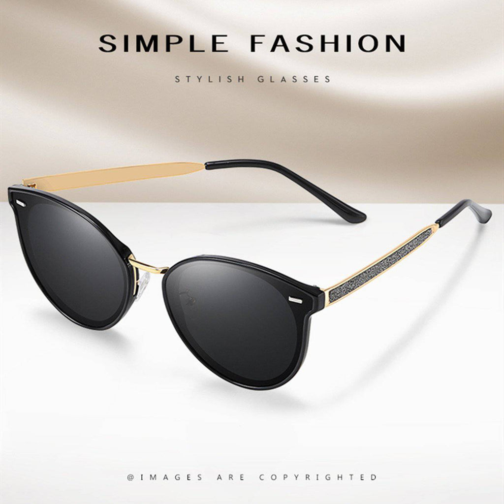 MAXJULI Polarized Oversized Sunglasses for Women,Round Classic Fashion UV400 Protection 8052 - Maxjuli Eyewear