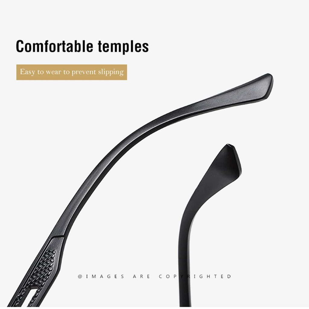 MAXJULI Polarized Sunglasses for Men,TR+Al-Mg Material with Spring Hinge UV400 Protection Lightweight 8060 - Maxjuli Eyewear