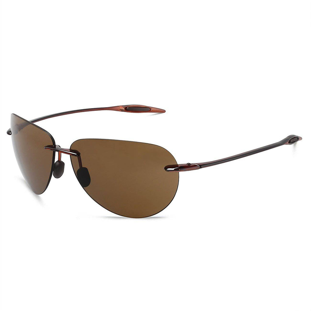 MAXJULI Sports Sunglasses for Men Women Tr90 Rimless Frame for Running Fishing Golf Surf Driving Cycling Lifestyle 8008 - Maxjuli Eyewear