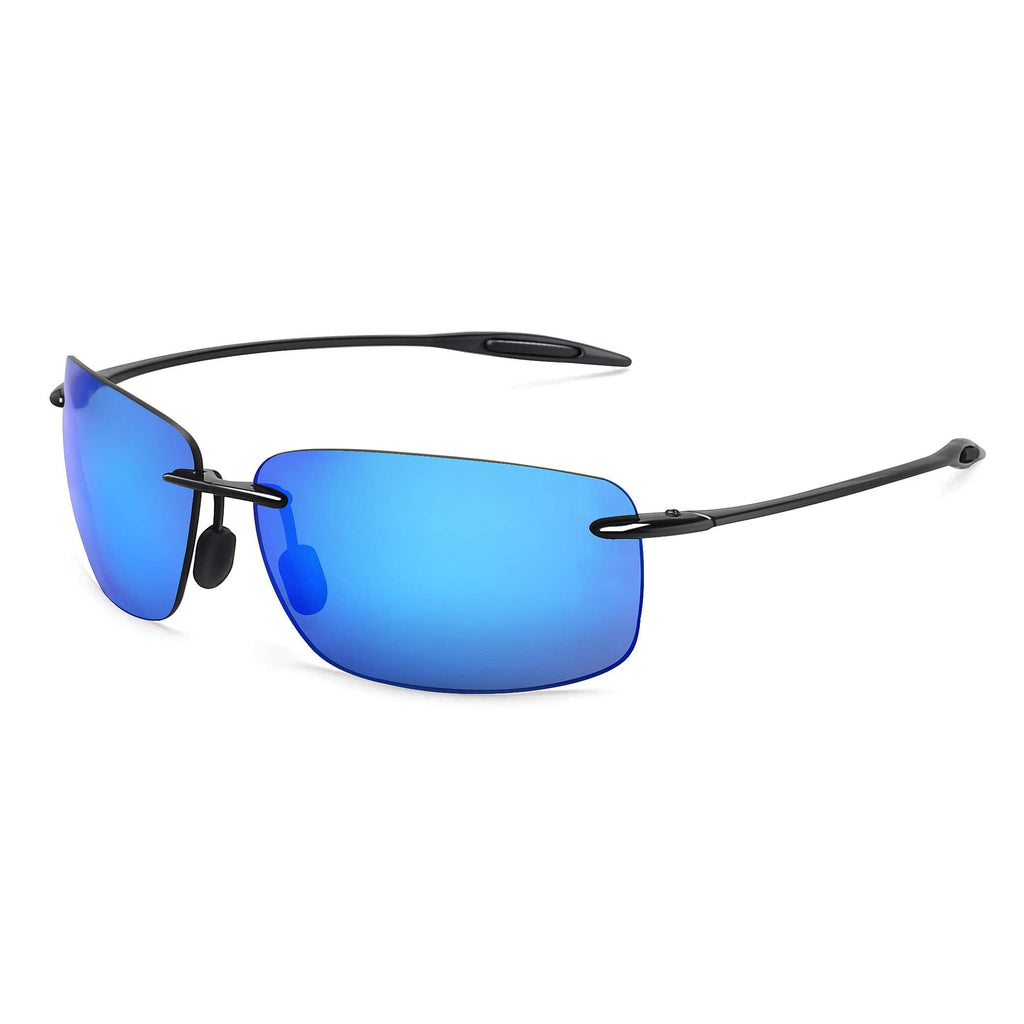 JULI Sports Sunglasses for Men Women Tr90 Rimless Frame for