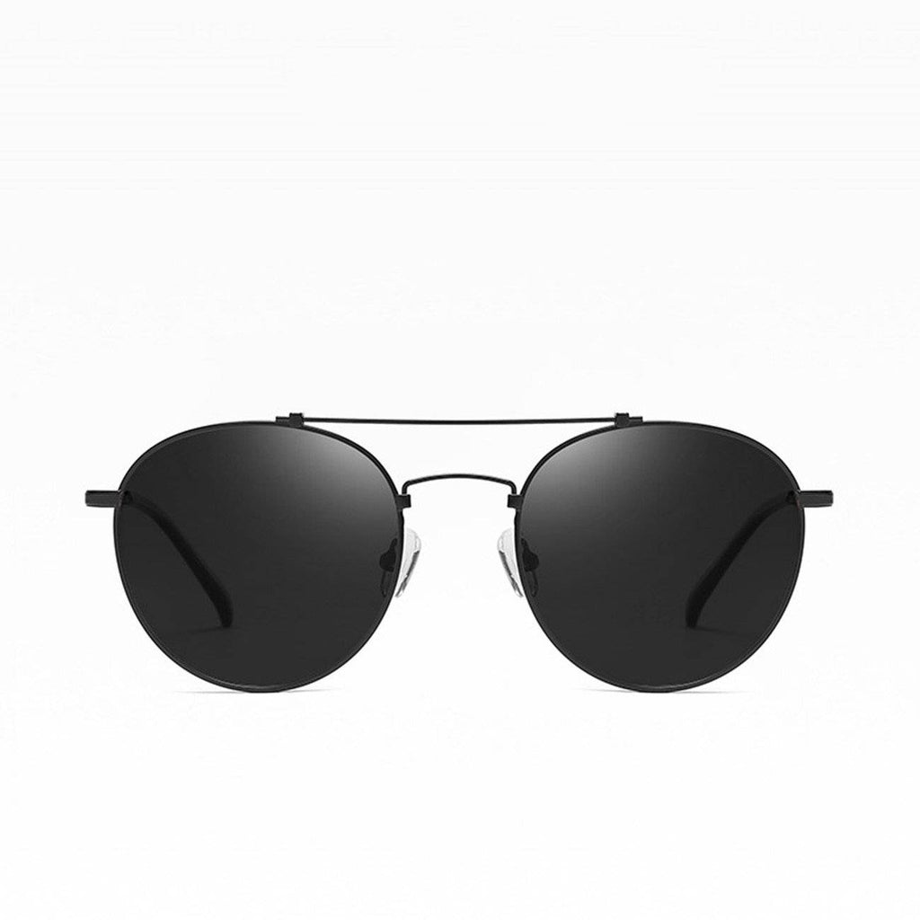 MAXJULI Polarized Round Sunglasses for Men Double Bridge Frame UV400 Protection 8064 - Maxjuli Eyewear