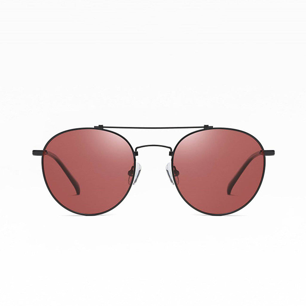 MAXJULI Polarized Round Sunglasses for Men Double Bridge Frame UV400 Protection 8064 - Maxjuli Eyewear