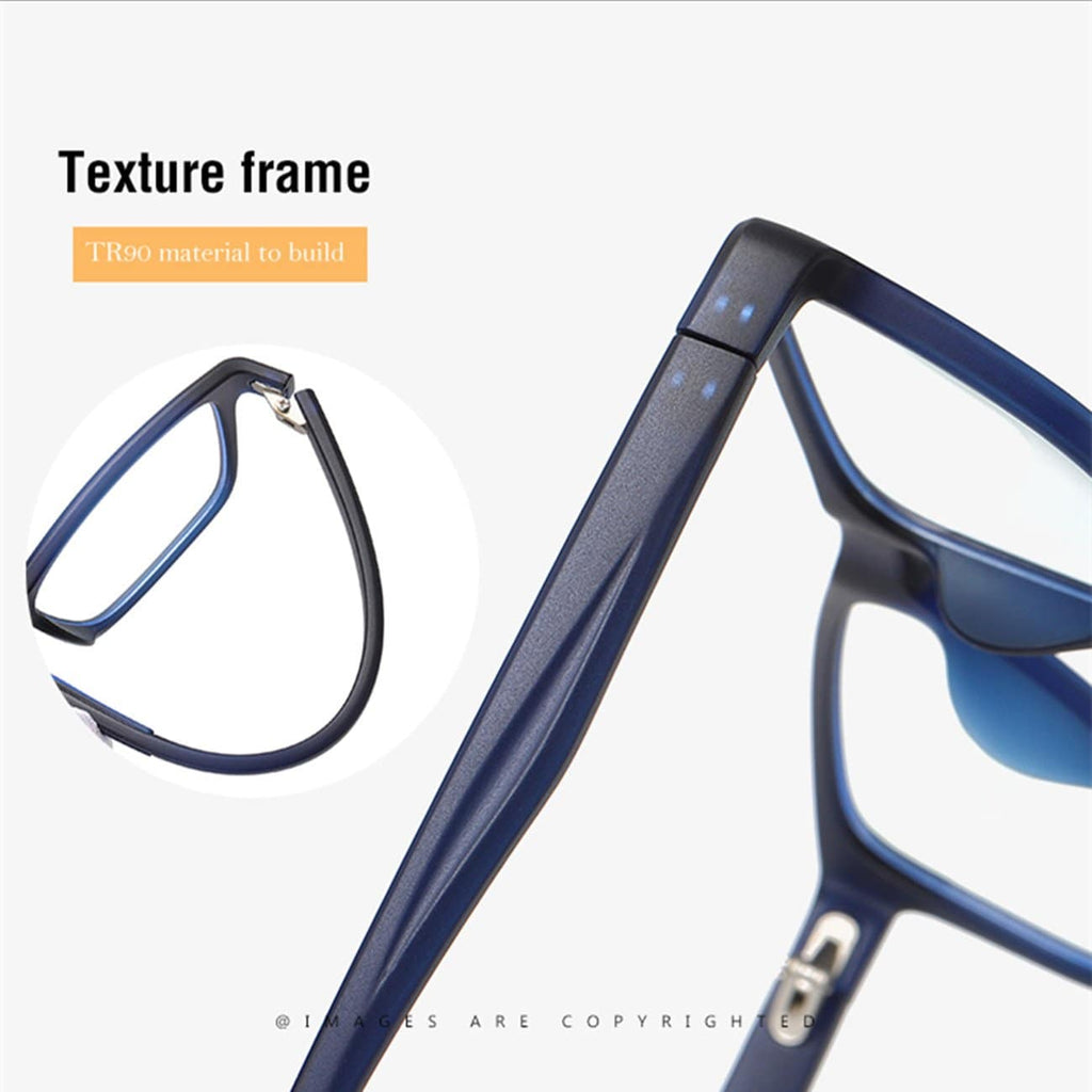 MAXJULI Kids Blue Light Blocking Glasses - Anti Eyestrain - Computer Gaming Video Eyeglasses for Boys & Girls - TR90 Square Flexible Frame Eye Glasses 6606 - Maxjuli Eyewear