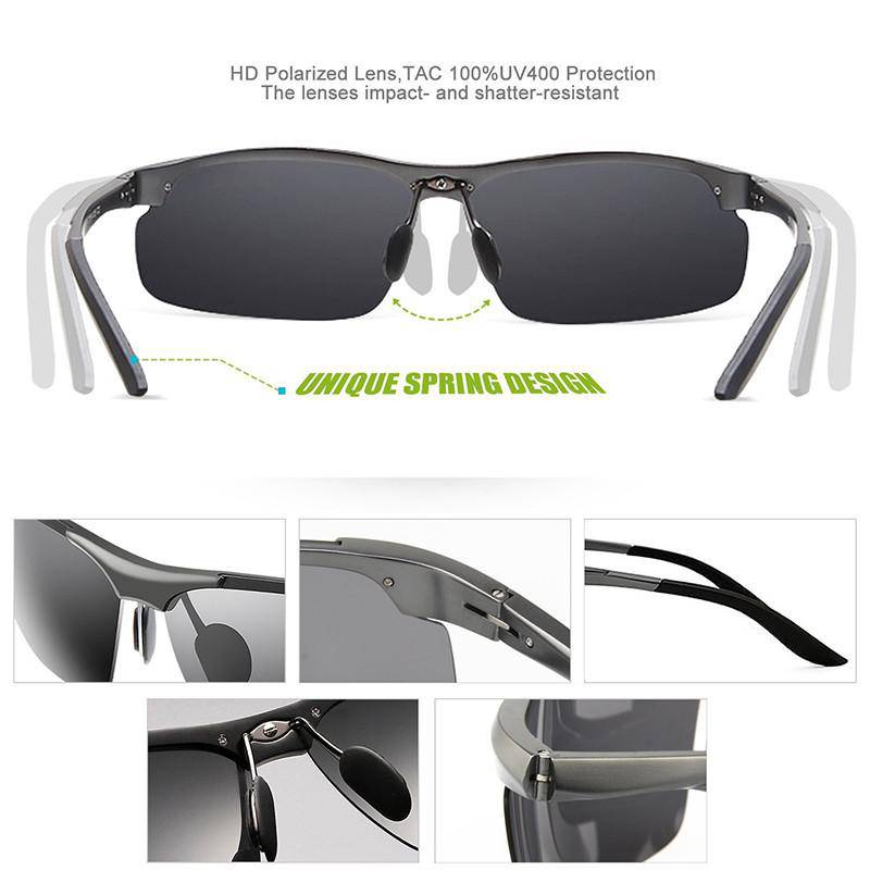 Sports Designer Polarized Sunglasses 8177 - Maxjuli Eyewear
