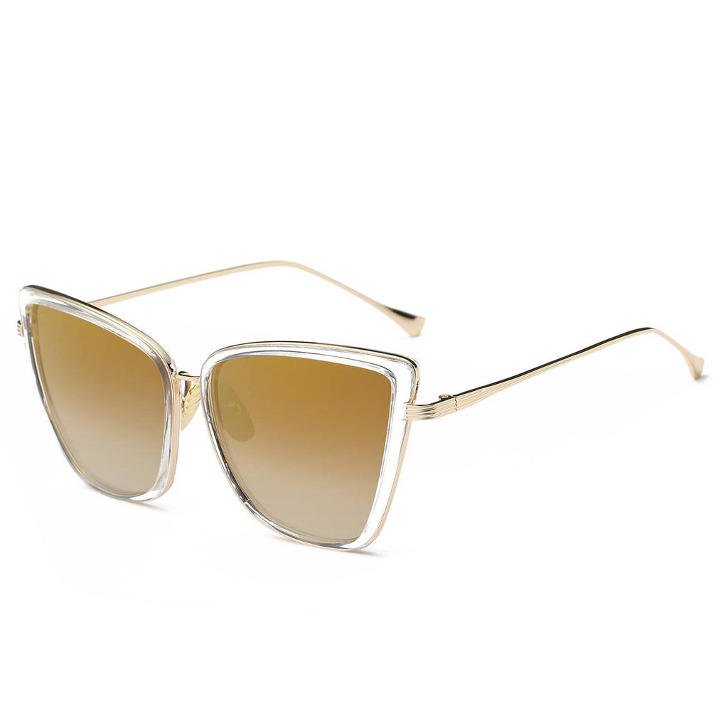 MAXJULI Cat Eye Vintage Sunglasses for Women Honey Classic Cute Retro Designer Style 8045 - Maxjuli Eyewear