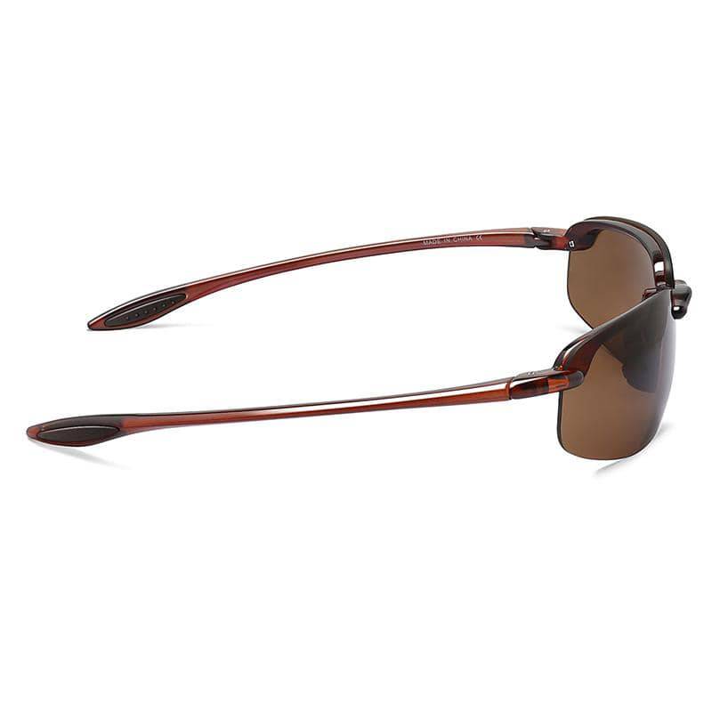 MAXJULI Gafas de sol polarizadas deportivas para hombres y mujeres Tr90  marco para correr pesca béisbol conducción MJ8013