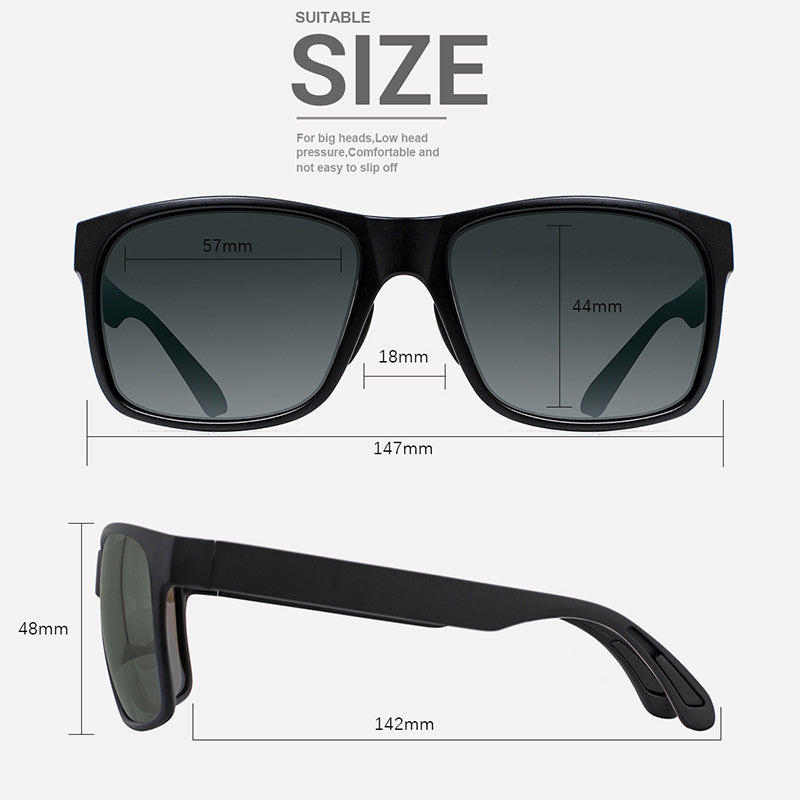 MAXJULI Polarized Sunglasses for Big Heads Men Women (FIT M/L,NOT FIT ...