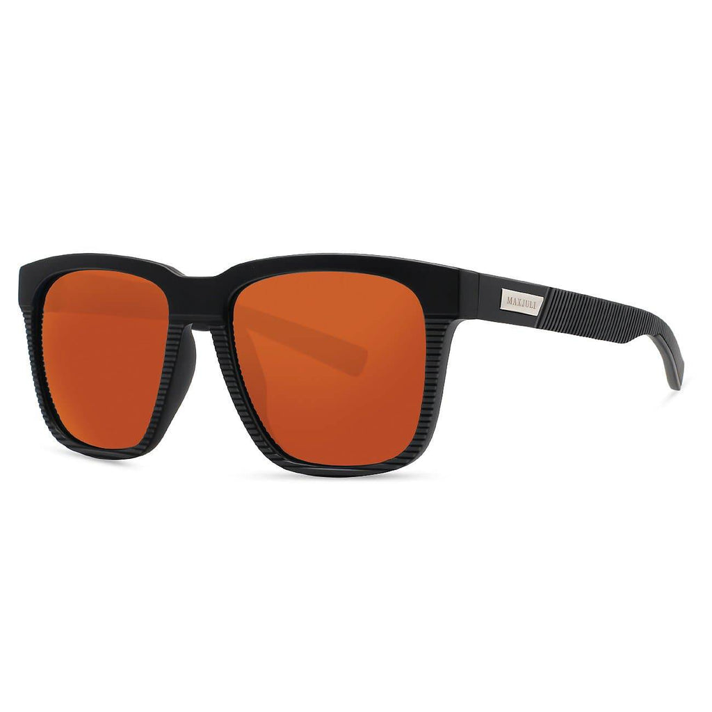 MAXJULI Polarized Sunglasses for Big Heads Men Women 8023 A1-black/Gray